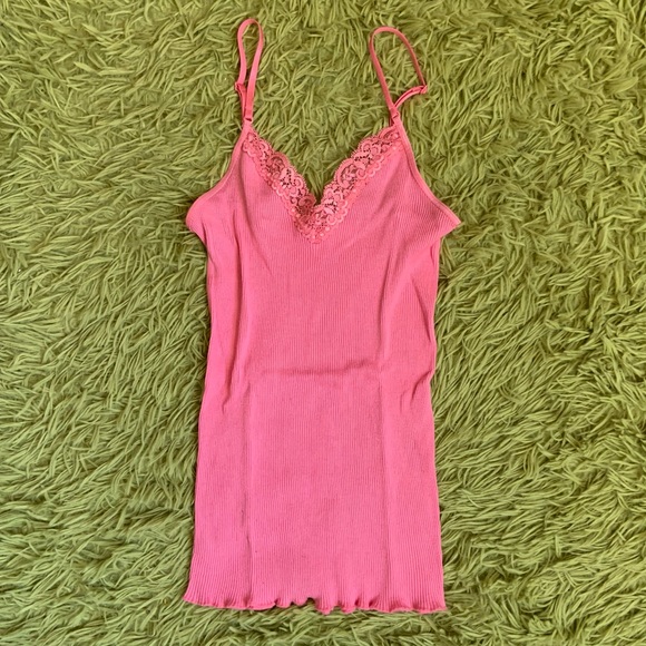 Pink lace Victoria secret tank🌷 - Picture 1 of 3